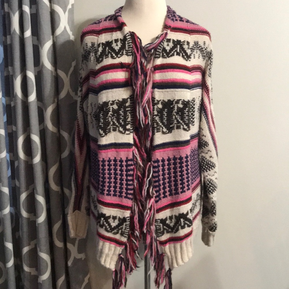 American Eagle open front sweater cardigan boho